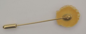 Vintage Gold Tone Shell Stick Pin